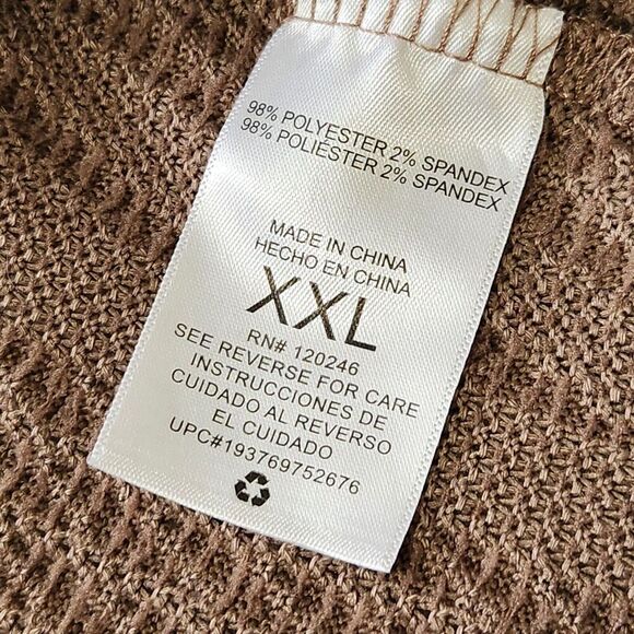 Wallflower Cardigan Women Size XXL Brown Long Sleeve Open  B5 - Picture 10 of 11